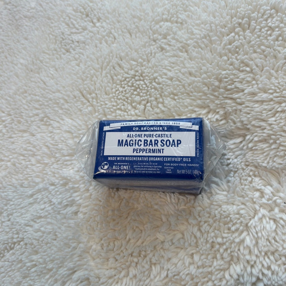 Dr. Bonner's Other - Dr. Bronner's Organic All-One Pure-Castile Bar Soap, Peppermint - 5oz Bundle